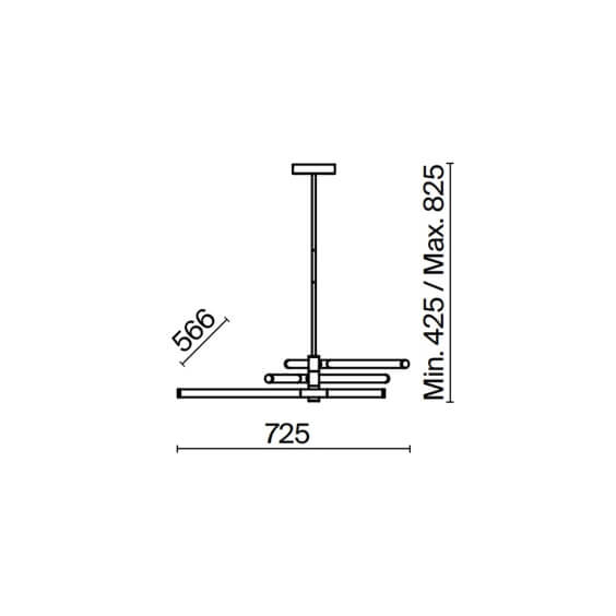 Axis L.72 cm Lampada a sospensione Maytoni - Agof Store