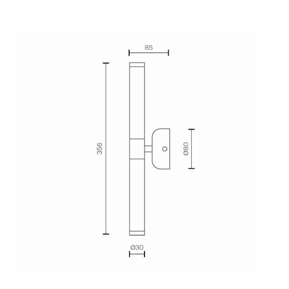 Axis Short Lampada da parete Maytoni - Agof Store
