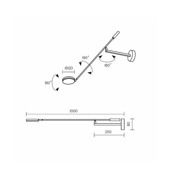 Maytoni Fad Arm wall lamp - Agof Store