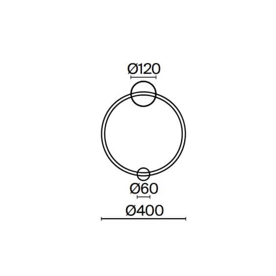 Maytoni Halo Circular Ø 40 cm Wandleuchte - Agof Store
