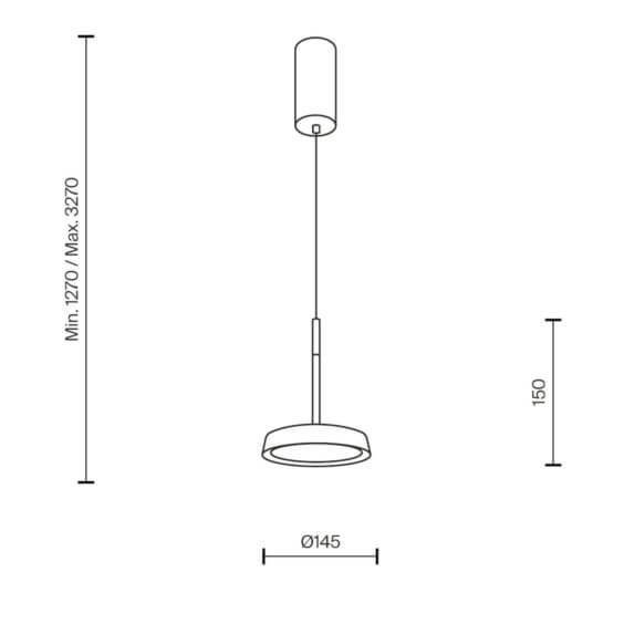 Maytoni EI Ø 14 cm pendant lamp - Agof Store