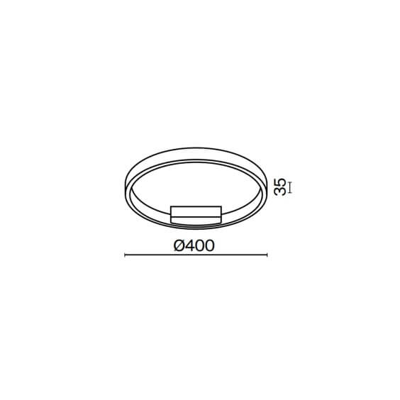 Maytoni Rim Ø 40 cm wall ceiling lamp - Agof Store