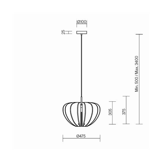 Cambio Ø 47.5 cm Lampada a sospensione Maytoni - Agof Store