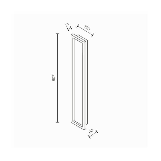 Orign H.80 cm Lampada da parete soffitto Maytoni - Agof Store
