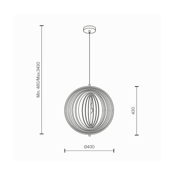 Maytoni Roots Ø 43 cm Pendelleuchte - Agof Store