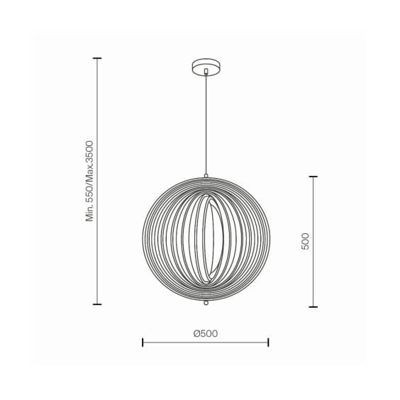Maytoni Roots Ø 50 cm Pendelleuchte - Agof Store