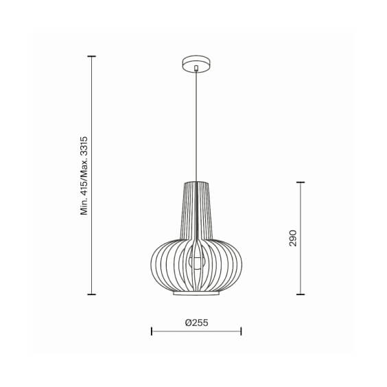 Roots Ø 25 cm Lampada a sospensione Maytoni - Agof Store