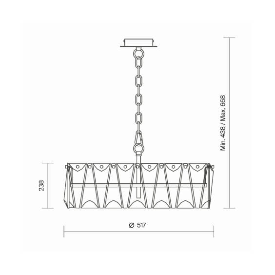 Maytoni Puntes Ø 51 cm pendant lamp - Agof Store