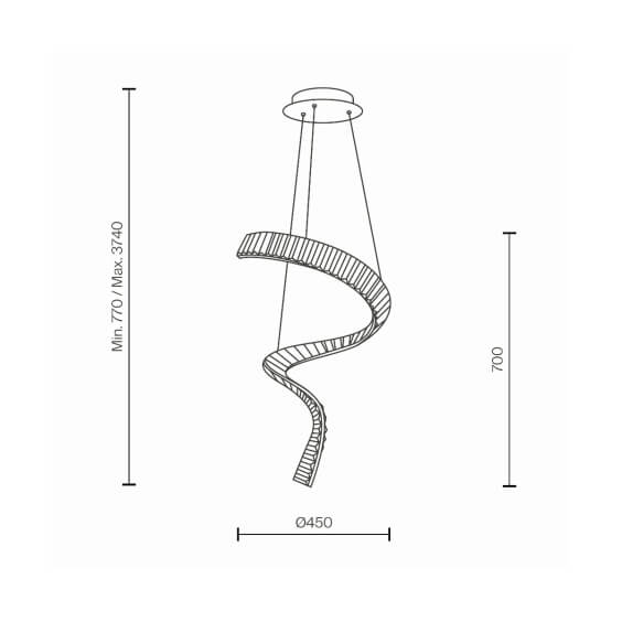 Krone Vertical Lampada a sospensione Maytoni - Agof Store