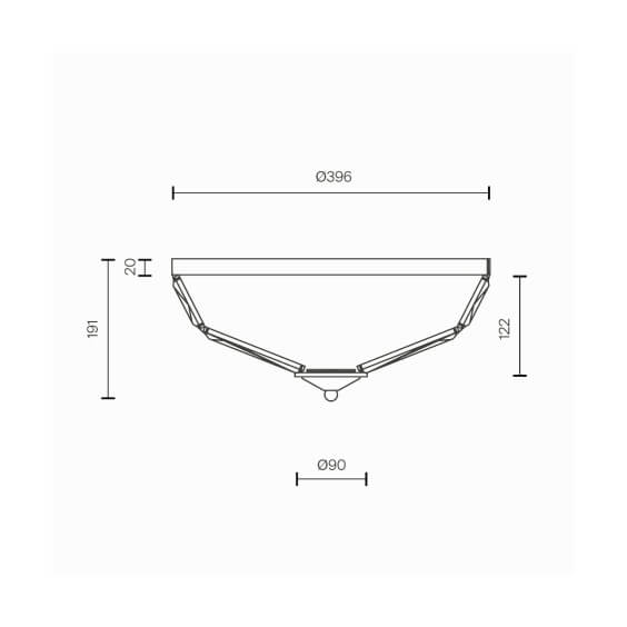 Facet Ø 39 cm Lampada da soffitto Maytoni - Agof Store