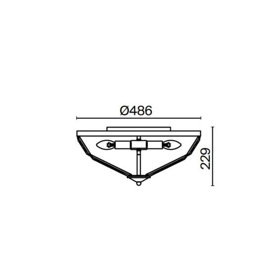 Maytoni Facet Ø 48 cm Deckenleuchte - Agof Store