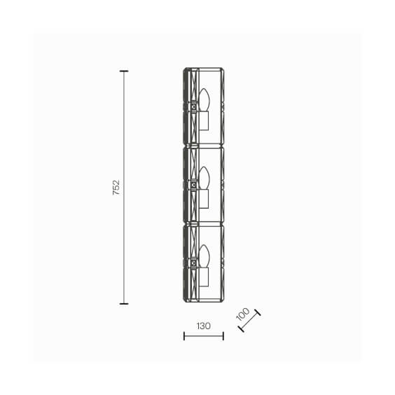 Maytoni Facet Long wall lamp - Agof Store