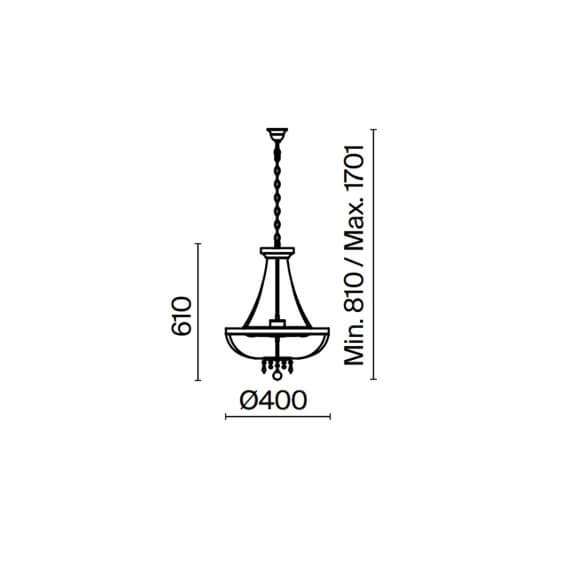 Maytoni Bella Ø 50 cm pendant lamp - Agof Store