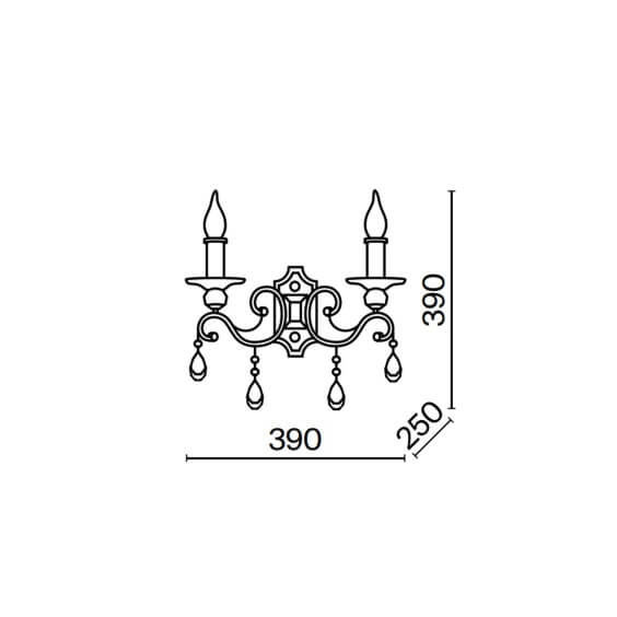 Maytoni Grace Metal 2 Wandleuchte - Agof Store