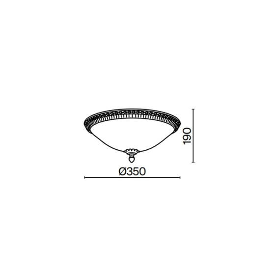 Maytoni Pascal Ø 35 cm Deckenleuchte - Agof Store