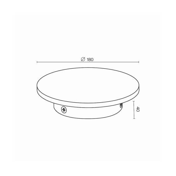 Wald Ø 18 cm Lampada da parete outdoor Maytoni - Agof Store