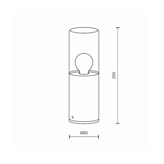 Amas H.25 cm Lampada da terra outdoor Maytoni - Agof Store