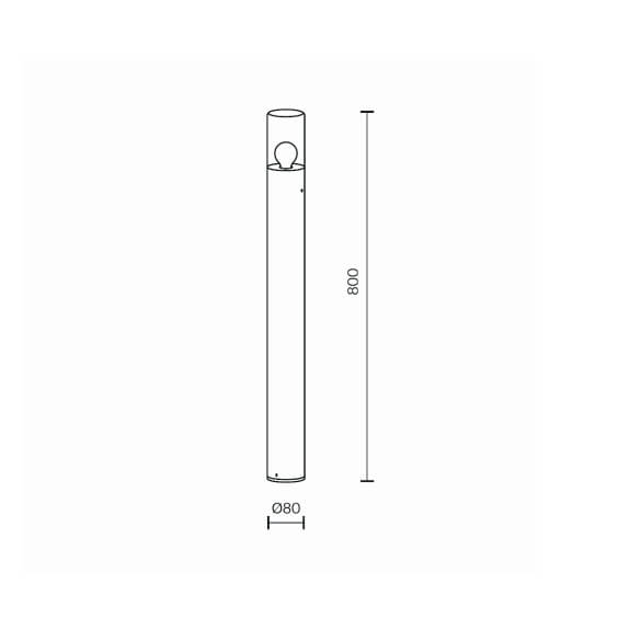 Maytoni Amas H.80 cm Outdoor Stehleuchte - Agof Store
