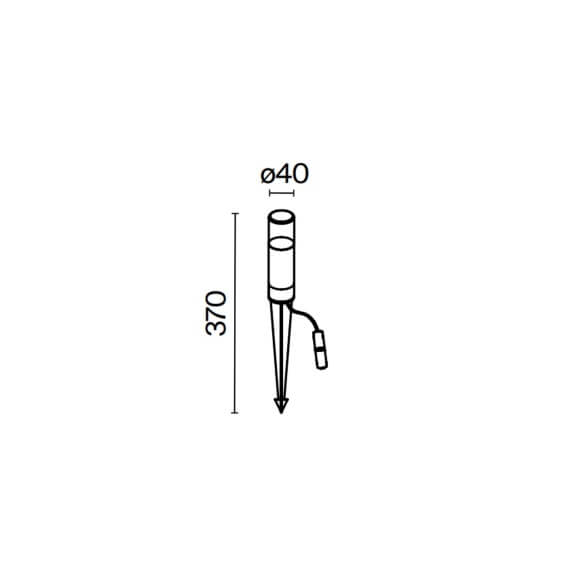 Maytoni Glide H.37 cm outdoor floor lamp - Agof Store