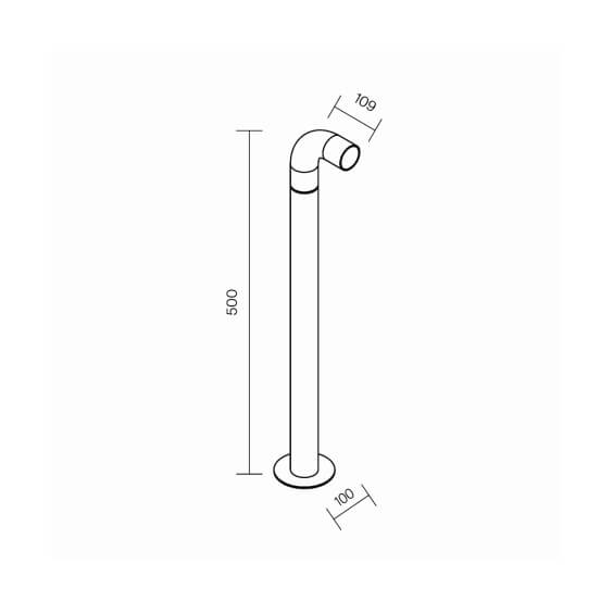 Maytoni Sleek High 1 outdoor floor lamp - Agof Store
