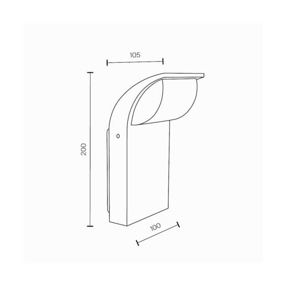 Stock Lampada da parete outdoor Maytoni - Agof Store