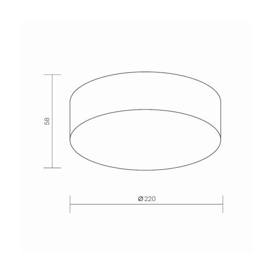 Zon Ø 22 cm Lampada a soffitto outdoor Maytoni - Agof Store