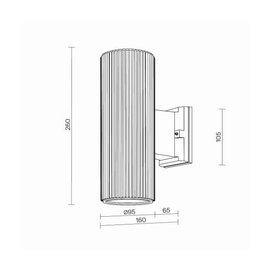 Rando H.26 cm Lampada da parete outdoor Maytoni - Agof Store