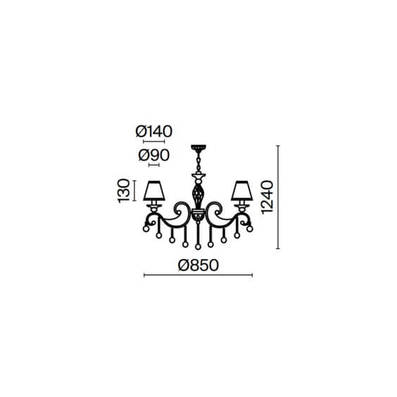 Maytoni Grace Ø 85 cm Pendelleuchte - Agof Store