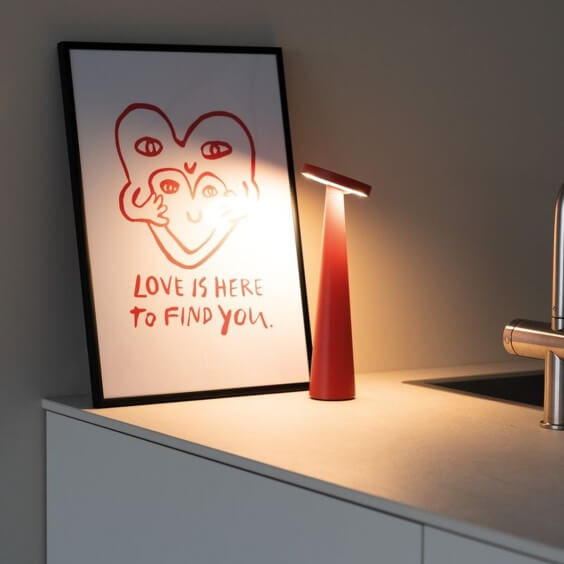 Angelina Pro Lampada ricaricabile da tavolo Zafferano - Agof Store