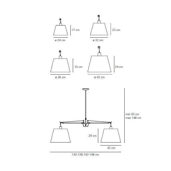Artemide Tolomeo Basculante Lampada a sospensione - Agof Store