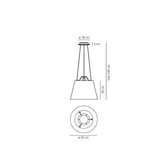 Artemide Tolomeo Mega pendant lamp - Agof Store