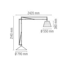 Flos Superarchimoon lampada da terra - Agof Store