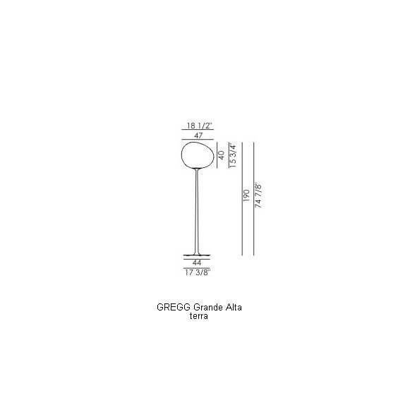 Gregg Lampada da terra Foscarini - Agof Store