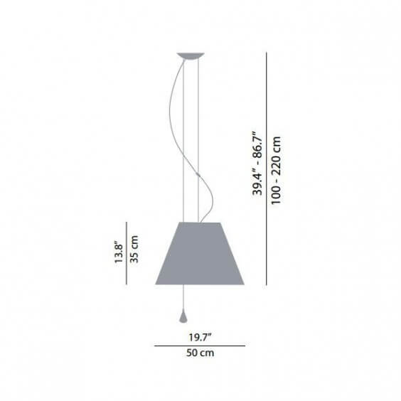 Lady Costanza Lampada a sospensione LucePlan - Agof Store