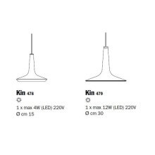 Kin Lampada a sospensione Oluce - Agof Store