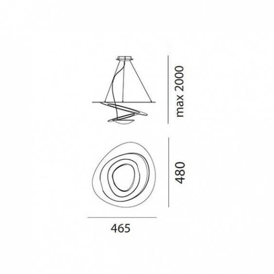 Artemide Pirce Micro Led pendant lamp - Agof Store