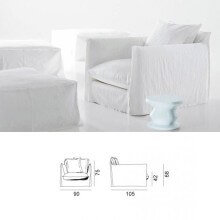 Gervasoni Ghost 01 armchair - Agof Store