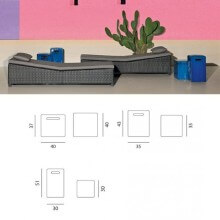Gervasoni InOut 41 42 43 Hocker / Beistelltisch - Agof Store