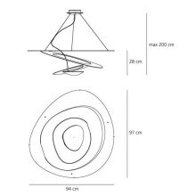 Artemide Pirce pendant lamp - Agof Store
