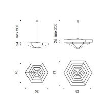 Artemide Lampada Esagonale pendant lamp - Agof Store