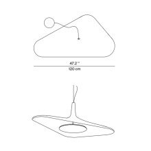 LucePlan Soleil Noir pendant lamp - Agof Store