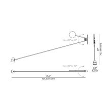LucePlan Counterbalance wall lamp - Agof Store