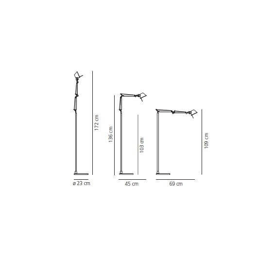 Artemide Tolomeo Micro Led floor lamp - Agof Store