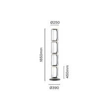 Flos Noctambule 4 Low Cylinders Small Base lampada da terra - Agof Store