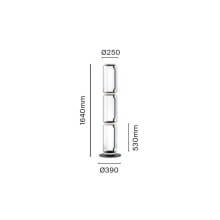 Flos Noctambule 3 High Cylinders Small Base Floor Lamp - Agof Store