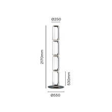 Flos Noctambule 4 High Cylinder Big Base Floor Lamp - Agof Store