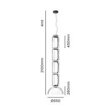 Flos Noctambule 4 Low Cylinders & Bow lampada a sospensione - Agof Store