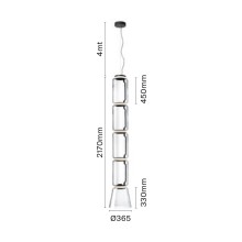 Flos Noctambule 4 Low Cylinders & Cone lampada a sospensione - Agof Store