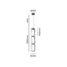 Flos Noctambule 3 Low Cylinders Pendelleuchte - Agof Store