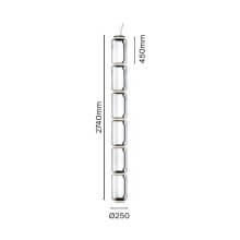 Flos Noctambule 6 Low Cylinders Pendelleuchte - Agof Store